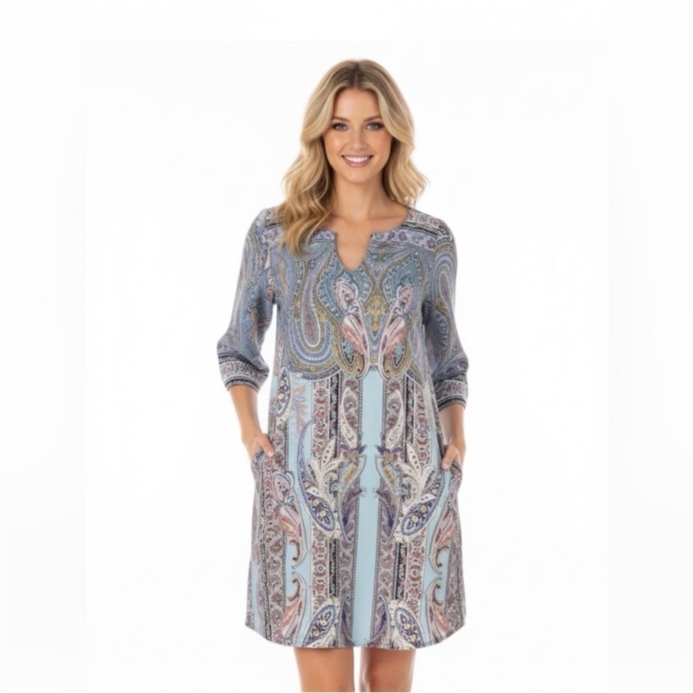 TUA size small paisley shift dress